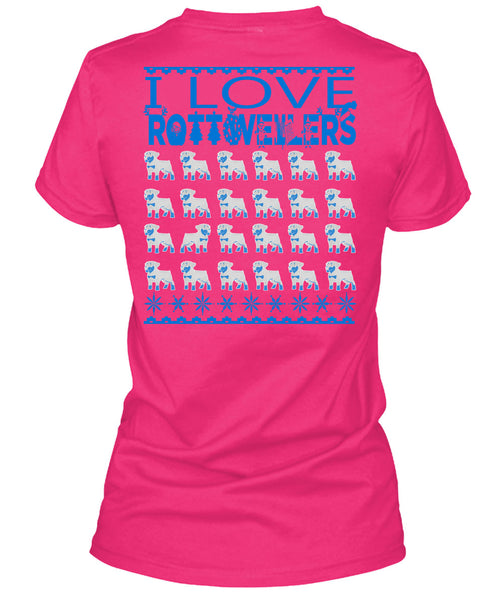I Love Rottweilers T Shirt, I Love My Dog T Shirt