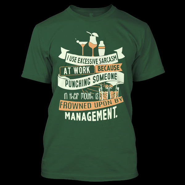 A black t-shirt with the shopify logo