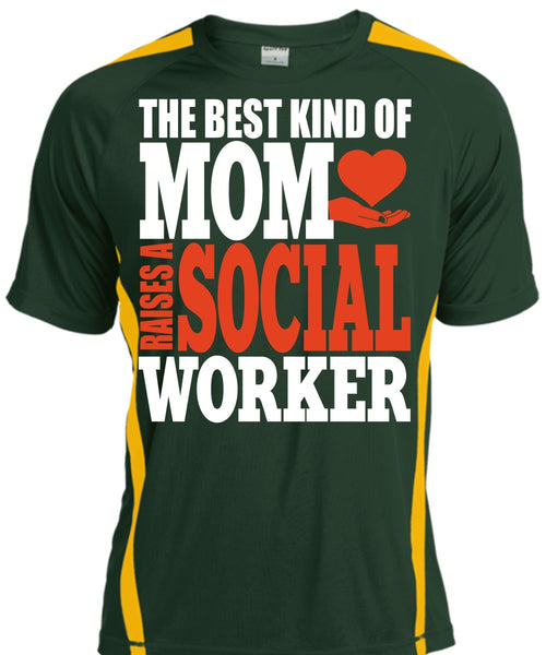 The Best Kind Of Mom T Shirt, Raises A Social Worker T Shirt, Cool Shirt