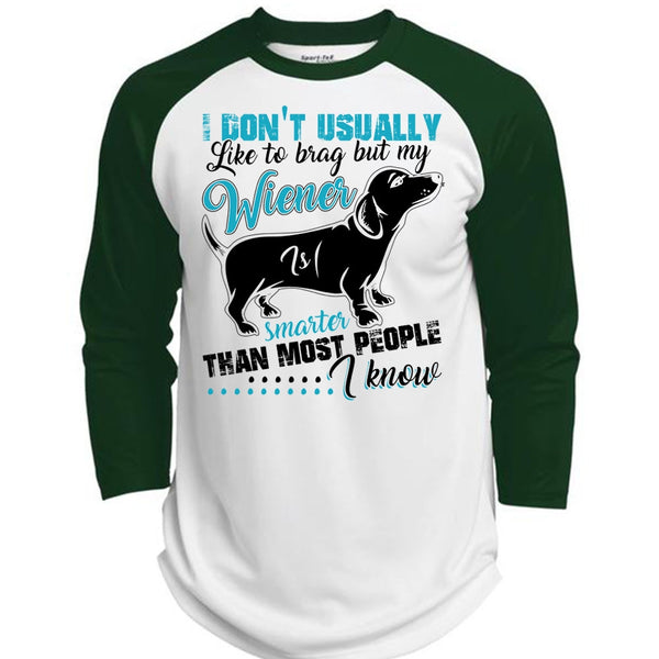 My Smarter Than Most People T Shirt, I Love Dog T Shirt, Awesome T-Shirts  (Polyester Game Baseball Jersey)