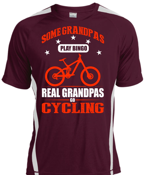 Real Grandpas Go Cycling T Shirt, Some Grandpas Play Bingo T Shirt, Cool Shirt