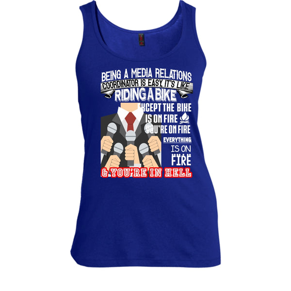 Being A Media Relations T Shirt, It’s Like Riding A Bike T Shirt, Cool T Shirt