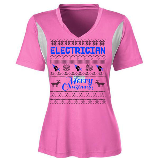 Electrician Merry Christmas T Shirt, Winter Holiday T Shirt, Awesome T-Shirts