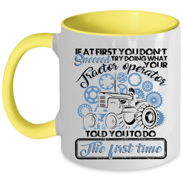 Awesome Tractor Operator Coffee Mug, Tractor Operator Accent Mug