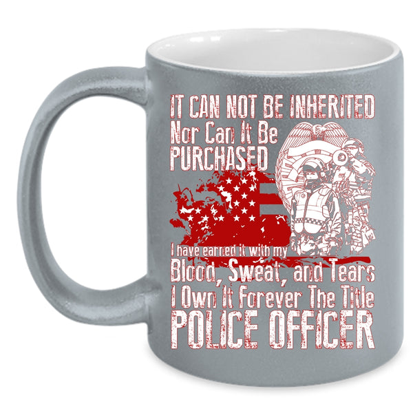 The Title Police Officer Coffee Mug, Funny Policeman Coffee Cup
