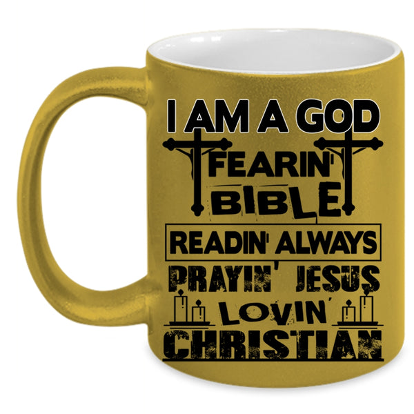 Awesome Coffee Mug, I Am A Loving Christian Accent Mug