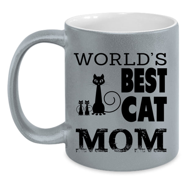 World's Best Cat Mom Mug, I Love My Cats Cup