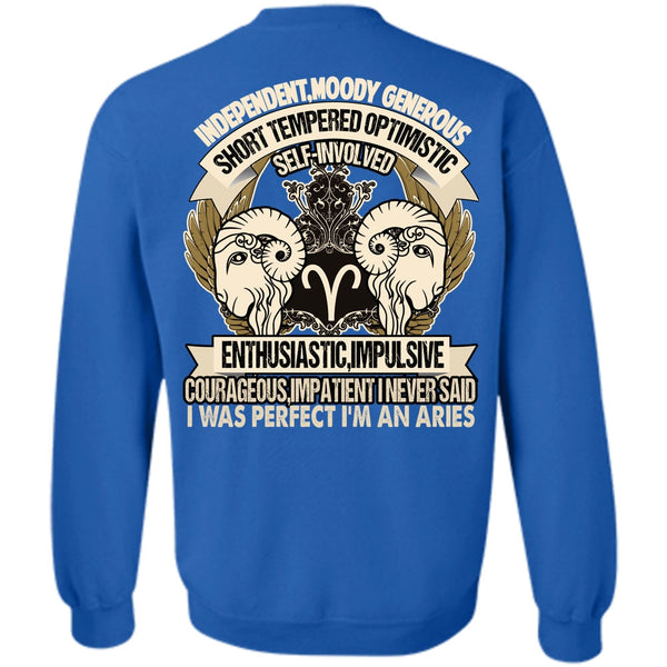 Short Tempered Optimistic T Shirt, I Love Aries Sweatshirt