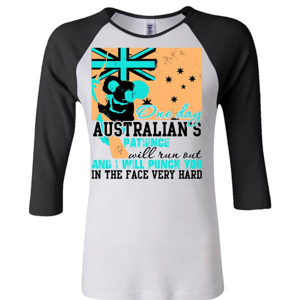 On Day Australian's Patience T Shirt, I Love Veteran T Shirt, Awesome T-Shirts