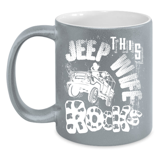 This Jeep Wife Rocks Coffee Mug, Cool Just Married Coffee Cup
