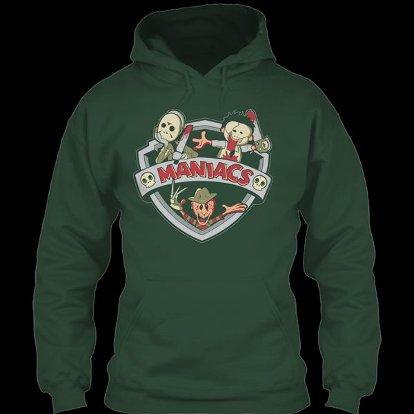 A black t-shirt with the shopify logo