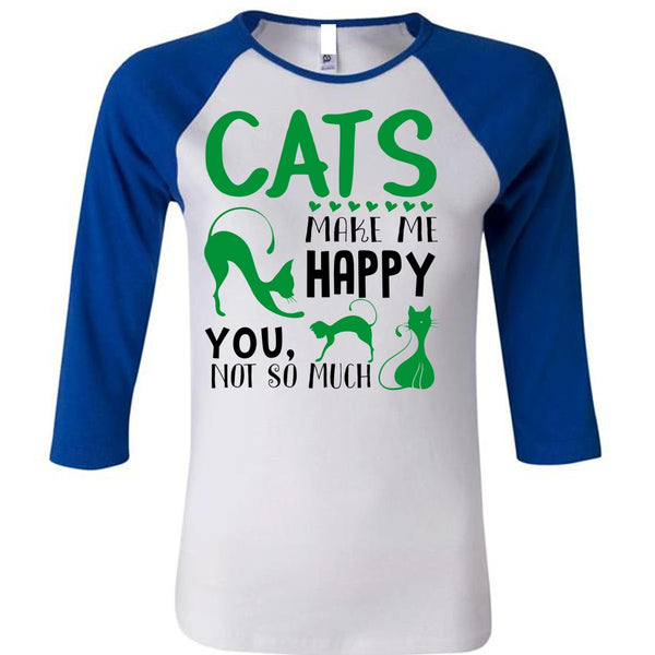 Cats Make Me Happy T Shirt, I Love Cat T Shirt, Favorite T Shirt