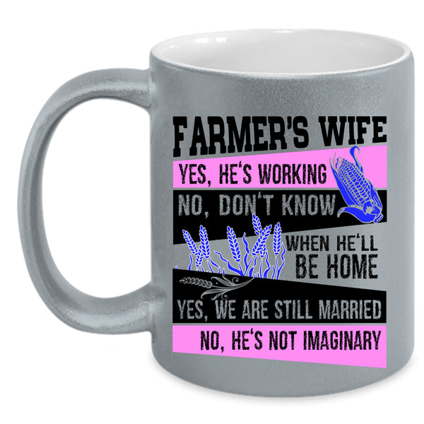 Gift For Wedding Coffee Mug, Farmer's Wife Accent Mug