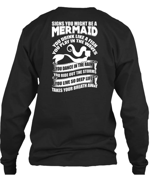 Signs You Might Be A Mermaid T Shirt, Being A Fisher T Shirt
