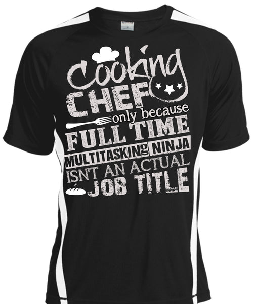 A black t-shirt with the shopify logo