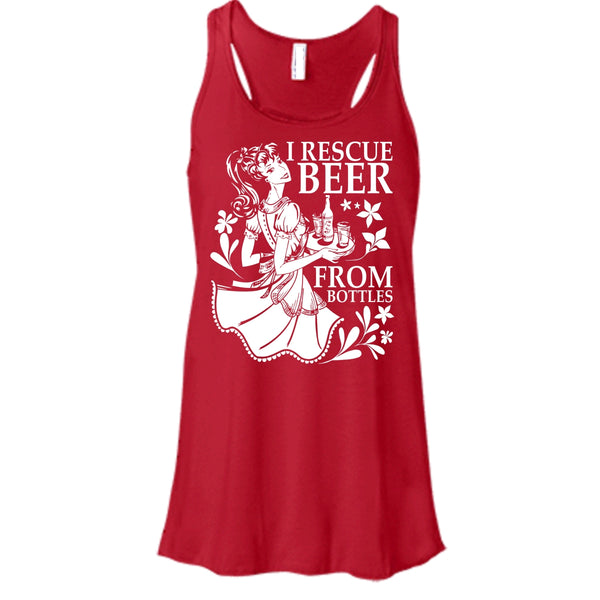 I Rescue Beer From Bottles T Shirt, Coolest Beer Drinker Tank Top