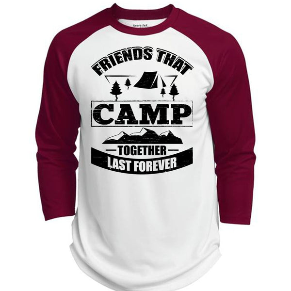 Friend That Camp Together Last Forever T Shirt, I Love Camping T Shirt, Awesome T-Shirts  (Polyester Game Baseball Jersey)