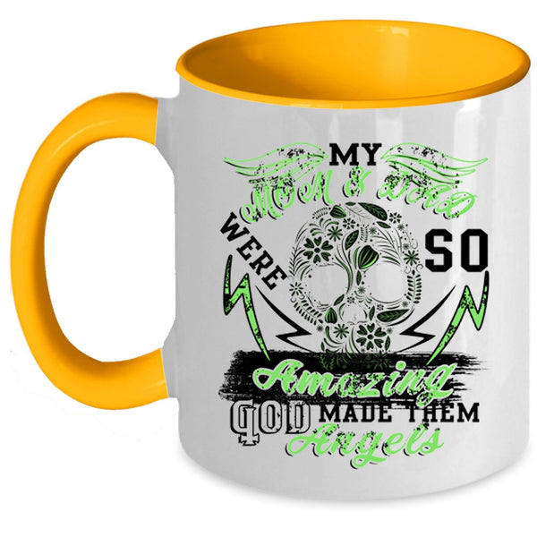 God Made Them Angels Coffee Mug, My Mom And Dad Were So Amazing Accent Mug