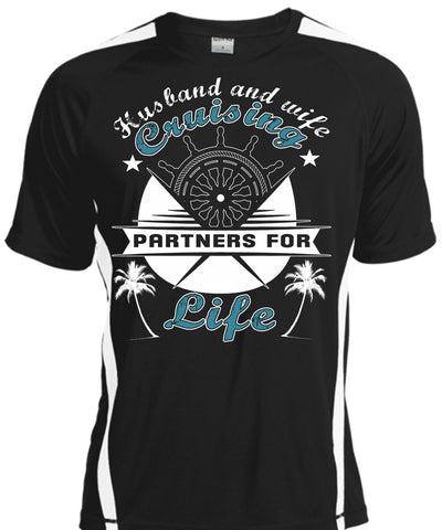 A black t-shirt with the shopify logo