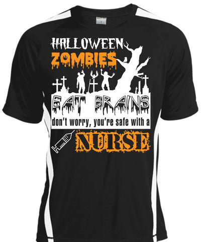 A black t-shirt with the shopify logo