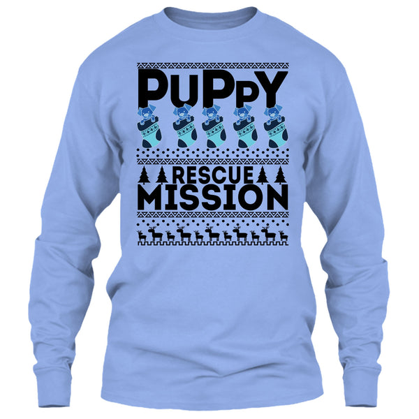 Puppy Rescue Mission T Shirt, Dog Merry Christmas T Shirt