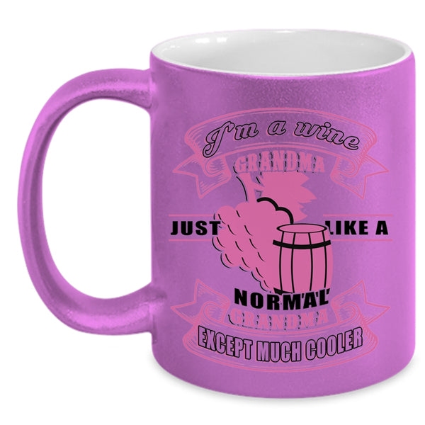 Cool Wine Grandma Coffee Mug, I'm A Wine Grandma Accent Mug