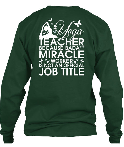 Yoga Teacher T Shirt, Miracle Worker T Shirt
