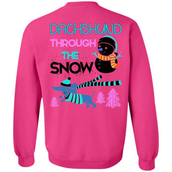 This Girl Loves Christmas T Shirt, Dachshund Through The Snow Sweatshirt