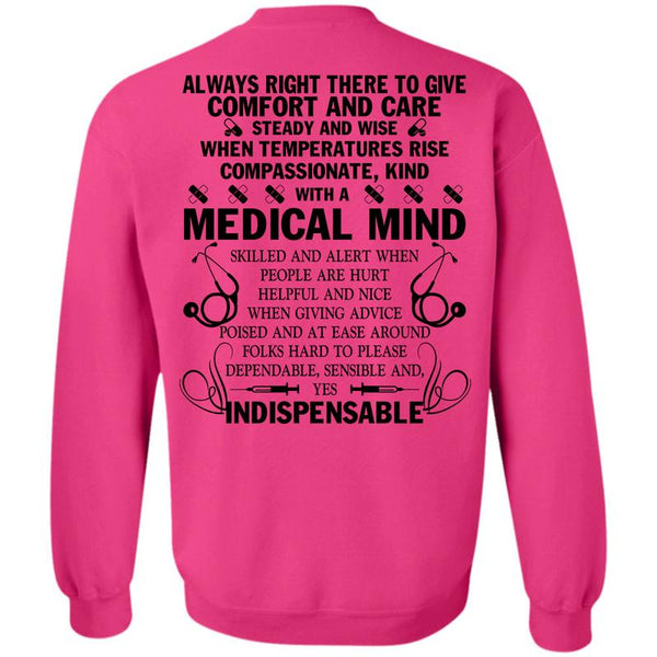Being A Doctor T Shirt, Kind With A Medical Mind Skilled Sweatshirt