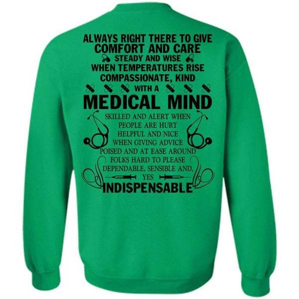 Being A Doctor T Shirt, Kind With A Medical Mind Skilled Sweatshirt