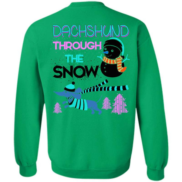 This Girl Loves Christmas T Shirt, Dachshund Through The Snow Sweatshirt