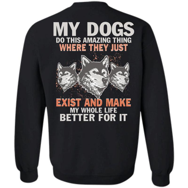 A black t-shirt with the shopify logo