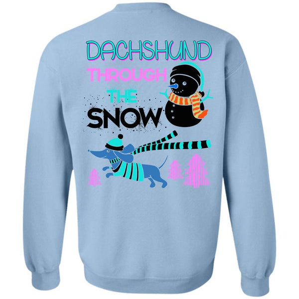 This Girl Loves Christmas T Shirt, Dachshund Through The Snow Sweatshirt