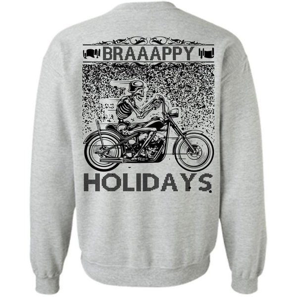 This Girl Loves Christmas T Shirt, Braaappy Holidays Sweatshirt