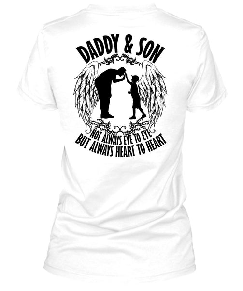Daddy And Son Not Always Eye To Eye T Shirt, I Love Papa T Shirt