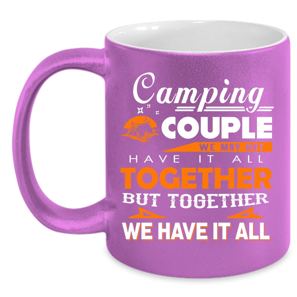 Camping Couple Coffee Mug, Cool Gift For Couple Coffee Cup