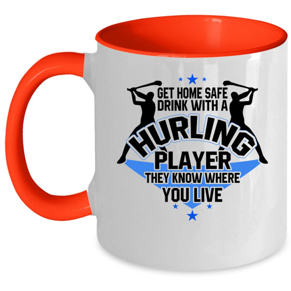 Cool Sport Coffee Mug, Drink With A Hurling Player Accent Mug