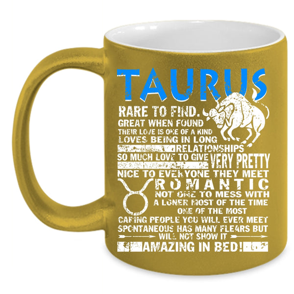 Taurus Rare To Find Coffee Mug, Birthday Gift Coffee Cup