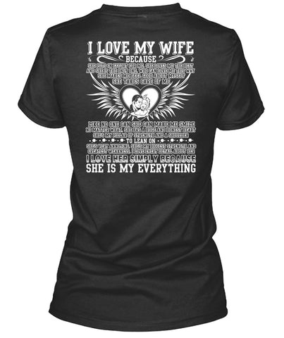 A black t-shirt with the shopify logo