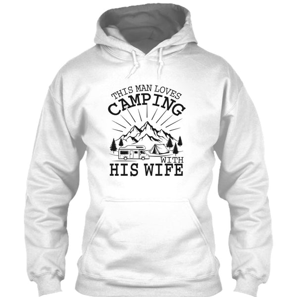 This Man Loves Camping With His Wife T Shirt, Husband And Wife T Shirt
