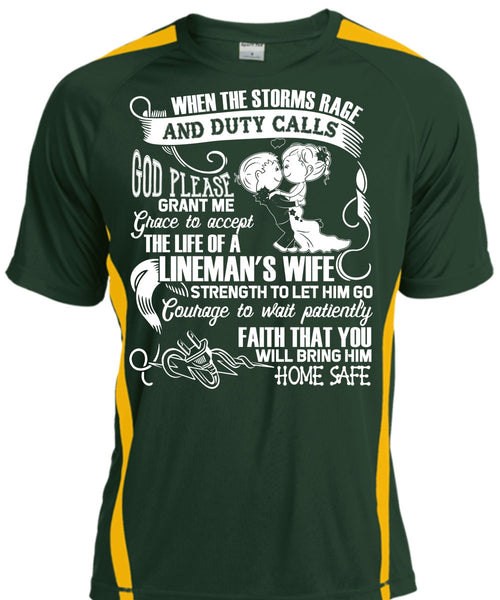 The Life Of A Lineman's Wife T Shirt, Being A Lineman T Shirt, Cool Shirt