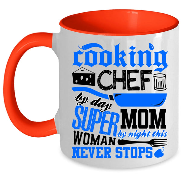 Chef By Day Mom By Night Coffee Mug, Cooking Accent Mug