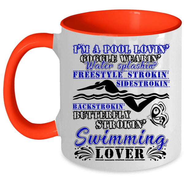 I'm A Swimming Lover Coffee Mug, I'm A Pool Loving Accent Mug