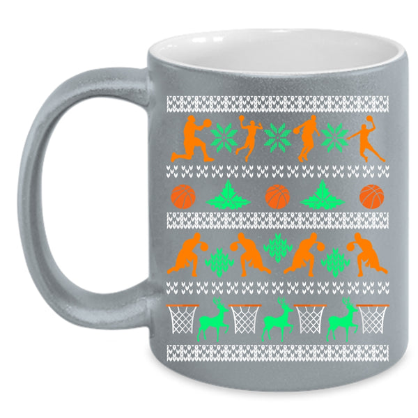 Awesome Basketball Coffee Mug, Merry Christmas Coffee Cup
