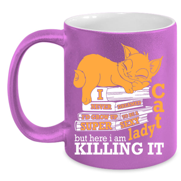 I'd Grow Up To Be A Cat Lady Coffee Mug, Cool Cat Lady Coffee Cup