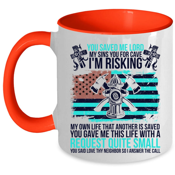 Best Gift For Firemans Coffee Mug, Cool Firefighter Accent Mug