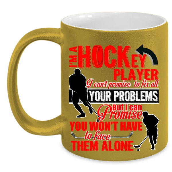 Cute Hockey Player Coffee Mug, I'm A Hockey Player Accent Mug