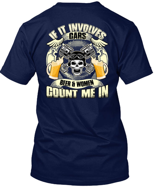 If It Involves Cars T Shirt, I Love Mechanic T Shirt