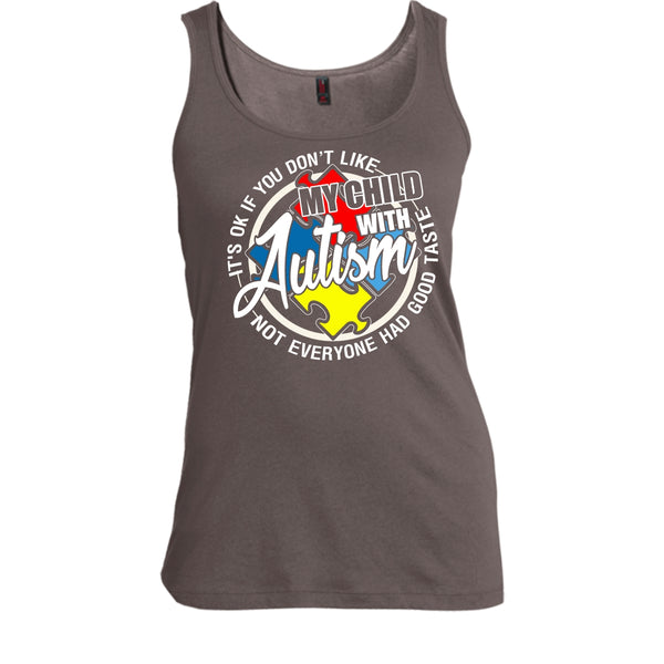 My Child With Autism T Shirt, I'm A Autism Mom Tank Top