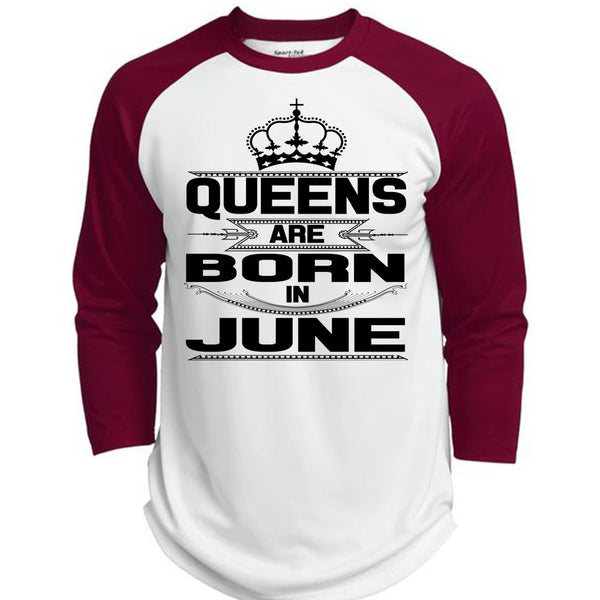 Queens Are Born In June T Shirt, Being A Woman T Shirt, Awesome T-Shirts  (Polyester Game Baseball Jersey)
